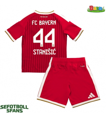 Bayern Munich Josip Stanisic #44 Hemmaställ Barn 2026-27 Kortärmad (+ Korta byxor)